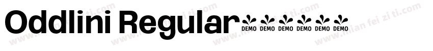 Oddlini Regular字体转换